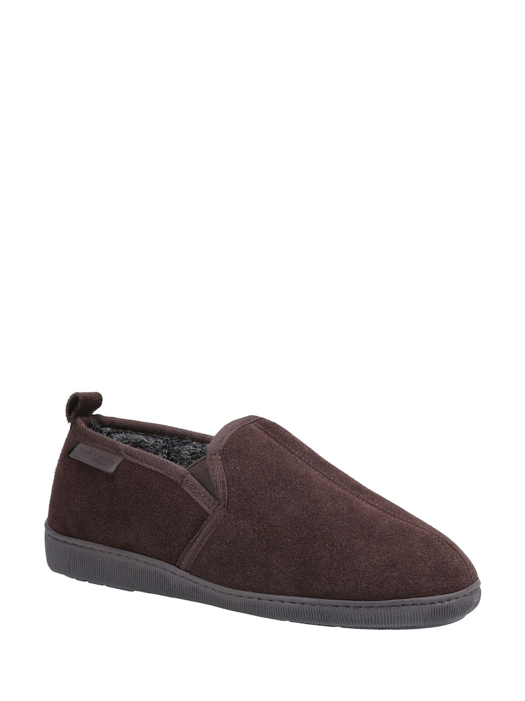 Hush Puppies Brown Arnold Slipper - Image 2 of 5 Hush Puppies Brown Arnold Slipper - Image 2 of 5