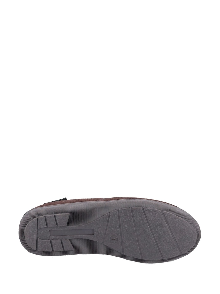 Hush Puppies Brown Arnold Slip On Slippers - Image 4 of 4