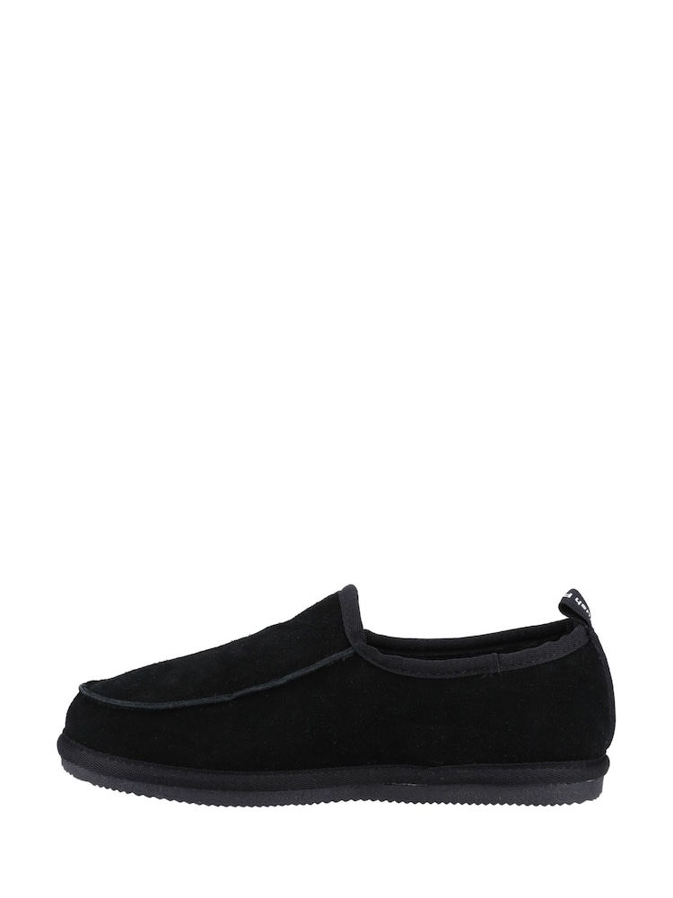 Hush Puppies Black Charles Slippers - Image 2 of 5 Hush Puppies Black Charles Slippers - Image 2 of 5