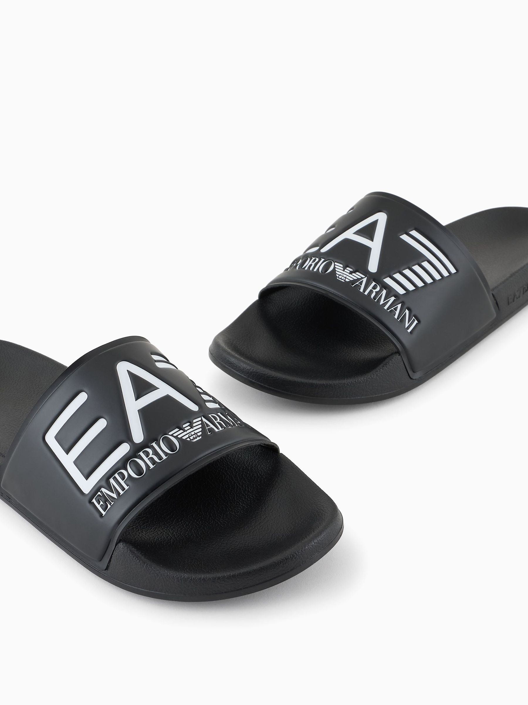Buy EA7 Black Logo Slides from Next India