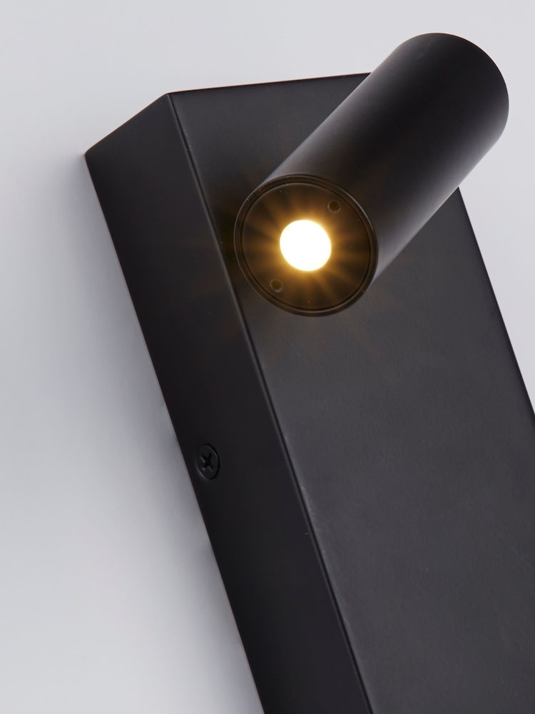 Searchlight Black Alice LED 1W 3000k Wall Light - Image 2 of 4 Searchlight Black Alice LED 1W 3000k Wall Light - Image 2 of 4