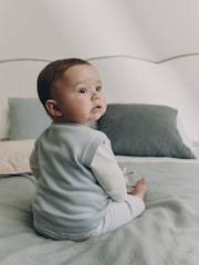 Blue Knit Vest, Bodysuit and Trouser Baby Set (0mths-3yrs) - Image 2 of 22