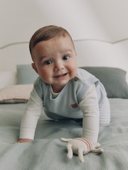 Blue Knit Vest, Bodysuit and Trouser Baby Set (0mths-3yrs) - Image 3 of 22