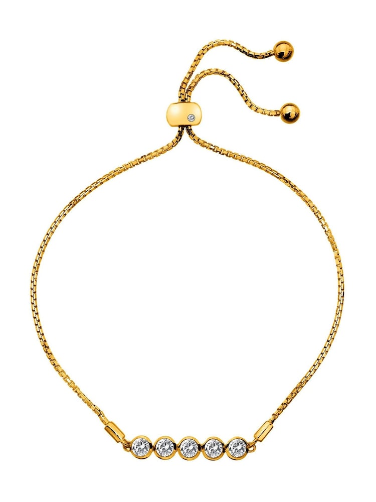 Hot Diamonds Gold Tone HD X GEM Tender Bracelet - Image 3 of 3 Hot Diamonds Gold Tone HD X GEM Tender Bracelet - Image 3 of 3