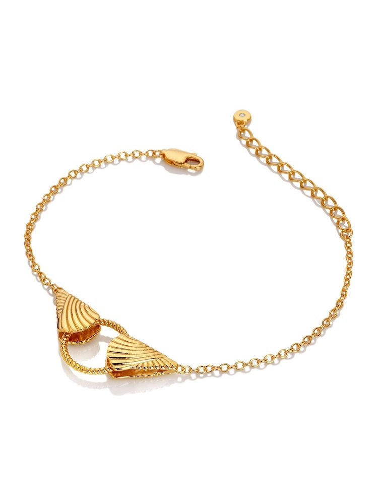 Hot Diamonds Gold Tone HD X GE Paris Bracelet - Image 1 of 3 Hot Diamonds Gold Tone HD X GE Paris Bracelet - Image 1 of 3