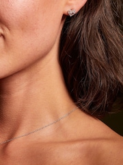 Hot Diamonds Sterling Silver Shimmer Heart Earrings - Image 2 of 3