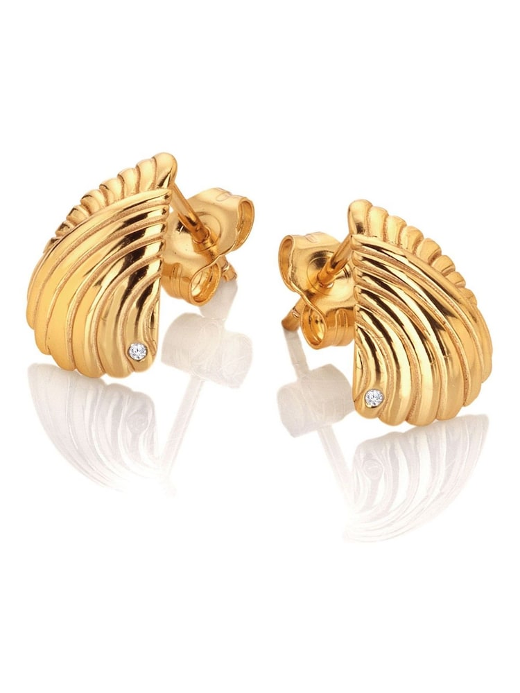 Hot Diamonds Gold Tone HD X GE Paris Earrings - Image 1 of 3 Hot Diamonds Gold Tone HD X GE Paris Earrings - Image 1 of 3