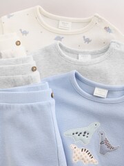 Blue Dinosaur Baby Top and Leggings Set 6 Piece (0mths-3yrs) - Image 12 of 19