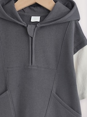 Charcoal Grey Hooded Sweat Baby Romper (0mths-3yrs) - Image 3 of 6