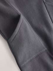 Charcoal Grey Hooded Sweat Baby Romper (0mths-3yrs) - Image 5 of 6