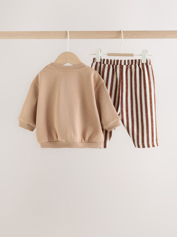 Chocolate Brown Bear Baby Set Sweat Top and Trousers (0mths-2yrs) - Image 2 of 11 Chocolate Brown Bear Baby Set Sweat Top and Trousers (0mths-2yrs) - Image 2 of 11