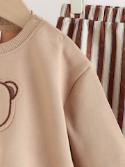Chocolate Brown Bear Baby Set Sweat Top and Trousers (0mths-2yrs) - Image 7 of 11