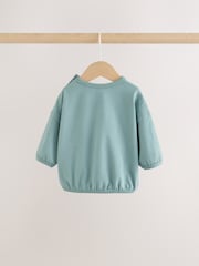 Azul con inscripción Milk Club - Conjunto de top y leggings para bebé (0 meses-2 años) - Imagen 5 de 10