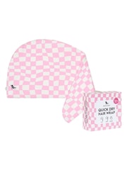 Dock & Bay Bubblegum Boardwalk Quick Dry Hair Wrap Towel - Image 1 of 6