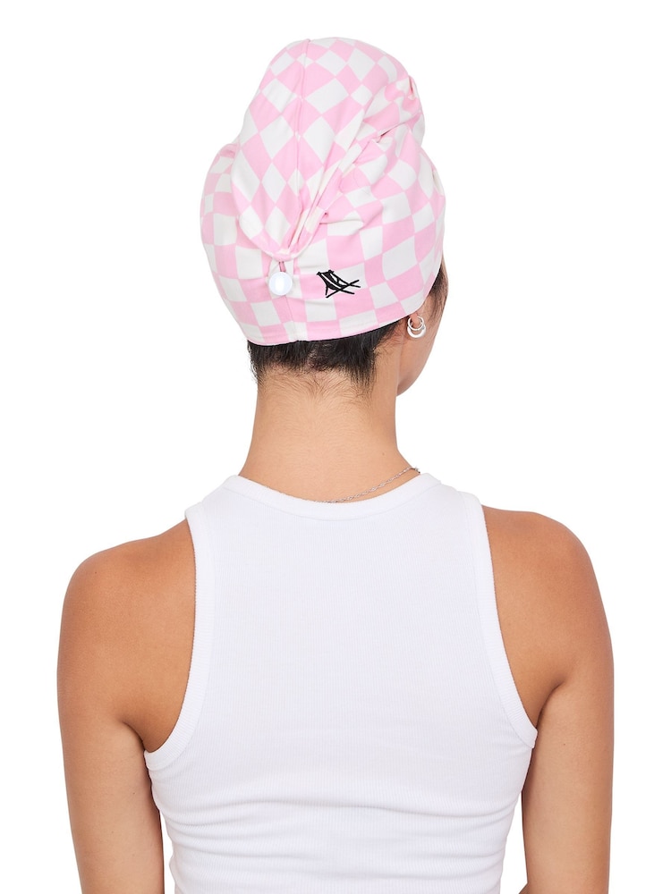 Dock & Bay Bubblegum Boardwalk Quick Dry Hair Wrap Towel - Image 6 of 6 Dock & Bay Bubblegum Boardwalk Quick Dry Hair Wrap Towel - Image 6 of 6