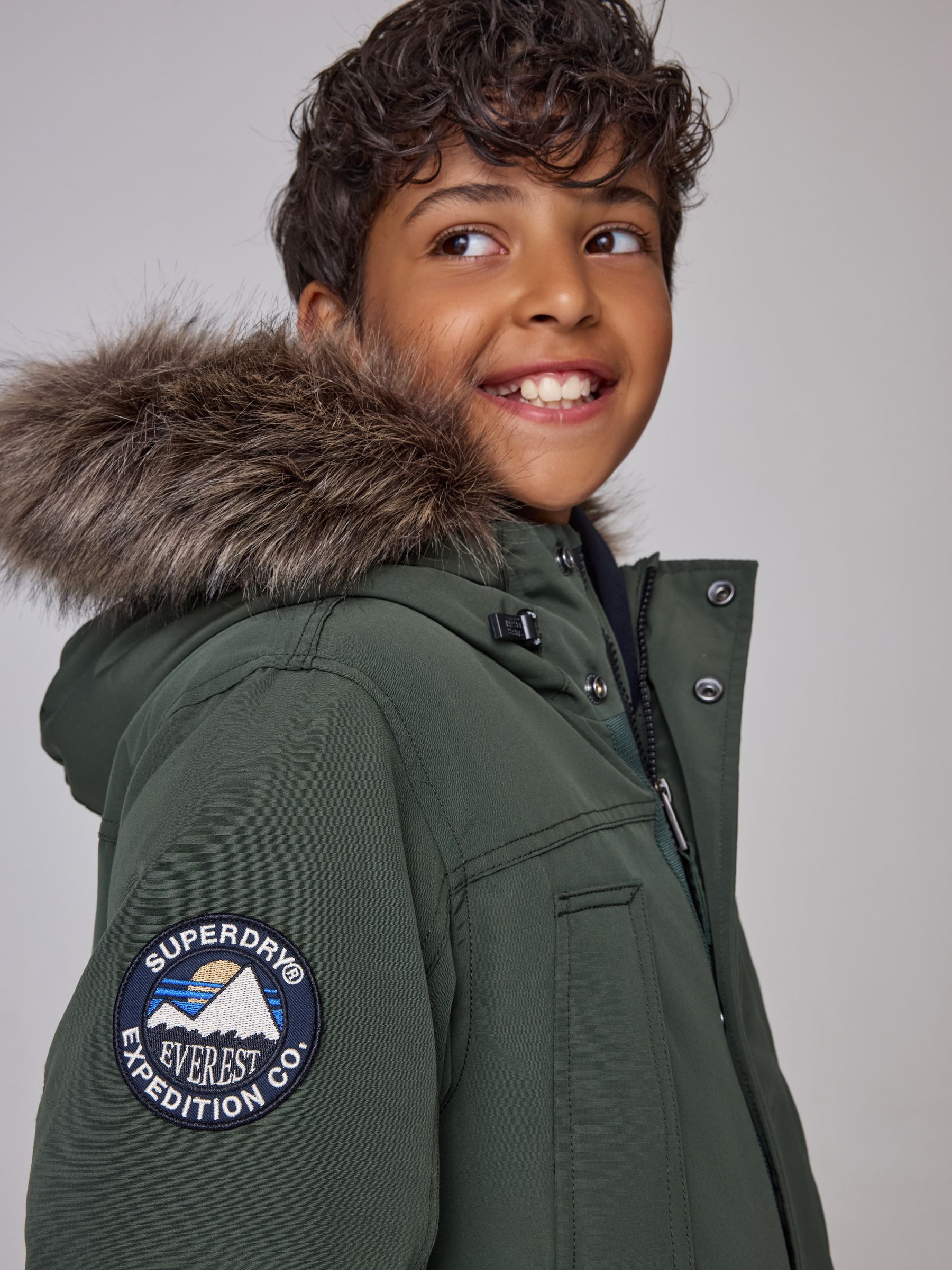 Buy Superdry Green Everest Parka Coat from Next USA