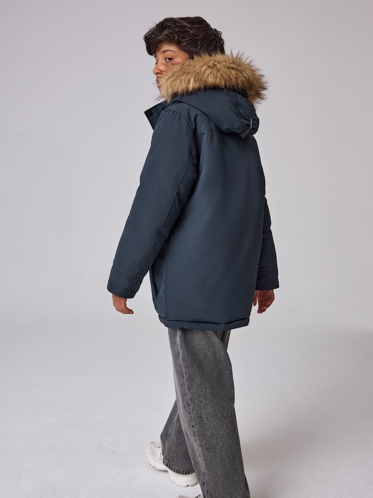 ネイビー - Superdry Everest パーカーコート - 画像 2 / 10
