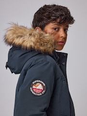 ネイビー - Superdry Everest パーカーコート - 画像 5 / 10