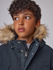 ネイビー - Superdry Everest パーカーコート - 画像 6 / 10