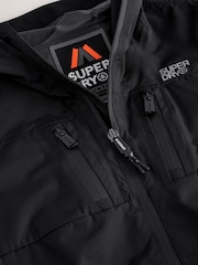 Superdry Black Waterproof Windcheater Coat - Image 10 of 12