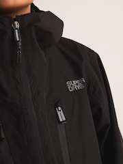 Superdry Black Waterproof Windcheater Coat - Image 6 of 12