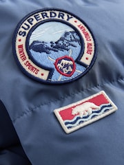 Plavo - Superdry Sportski Puffer kaput - Slika 11 od 15