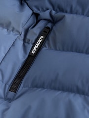 Plavo - Superdry Sportski Puffer kaput - Slika 12 od 15