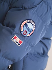 Plavo - Superdry Sportski Puffer kaput - Slika 14 od 15