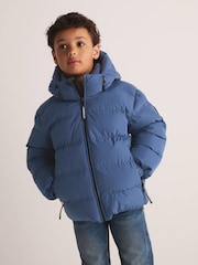Plavo - Superdry Sportski Puffer kaput - Slika 2 od 15