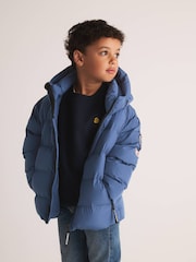 Plavo - Superdry Sportski Puffer kaput - Slika 5 od 15