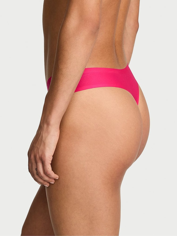 Victoria's Secret Pop Pink Thong Mid-Rise Knickers - Image 2 of 2