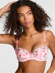 Victoria's Secret Pink Pink Lightly Lined Flamingo Embroidery Bra - Image 2 of 4