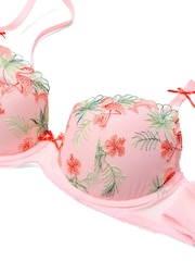 Victoria's Secret Pink Pink Lightly Lined Flamingo Embroidery Bra - Image 4 of 4