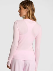 Victoria's Secret Pink Pink Tulip Ribbed Long Sleeve T-Shirt - Image 2 of 2