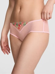 Victoria's Secret Pink Pink Cheeky Flamingo Embroidery Knickers - Image 2 of 3