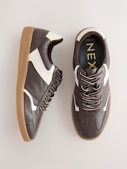 Chocolate Brown Forever Comfort® Lace-Up Trainers - Image 1 of 5