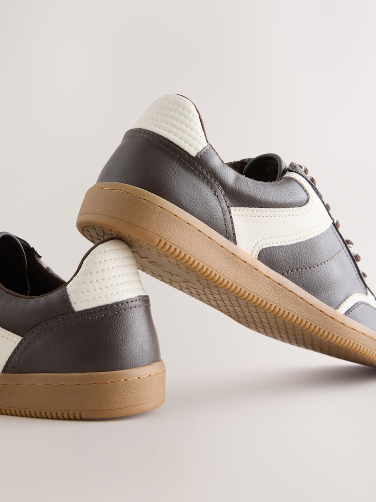 Chocolate Brown Forever Comfort® Lace-Up Trainers - Image 9 of 9