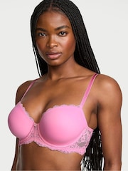 Victoria's Secret Pink Sugar Lace Trim Lightly Lined Demi Bra - Image 1 of 2