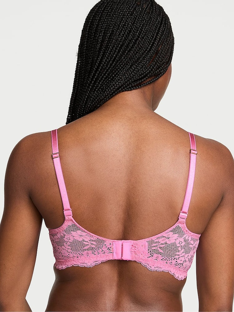 Victoria's Secret Pink Sugar Lace Trim Lightly Lined Demi Bra - Image 2 of 2