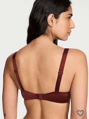 Victoria's Secret Dark Chili Brown Push Up Shine Strap Bra - Image 3 of 4