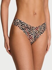 Victoria's Secret Brown Tiger Stripe Thong Knickers - Image 1 of 2