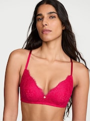 Victoria's Secret Vibrant Fuchsia Pink Non Wired Push Up Lace Bra - Image 1 of 2