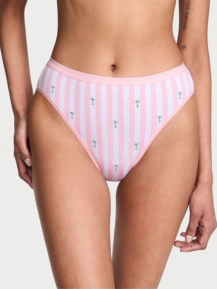 Victoria's Secret Pink Martini Stripe Brief Knickers - Image 1 of 2 Victoria's Secret Pink Martini Stripe Brief Knickers - Image 1 of 2