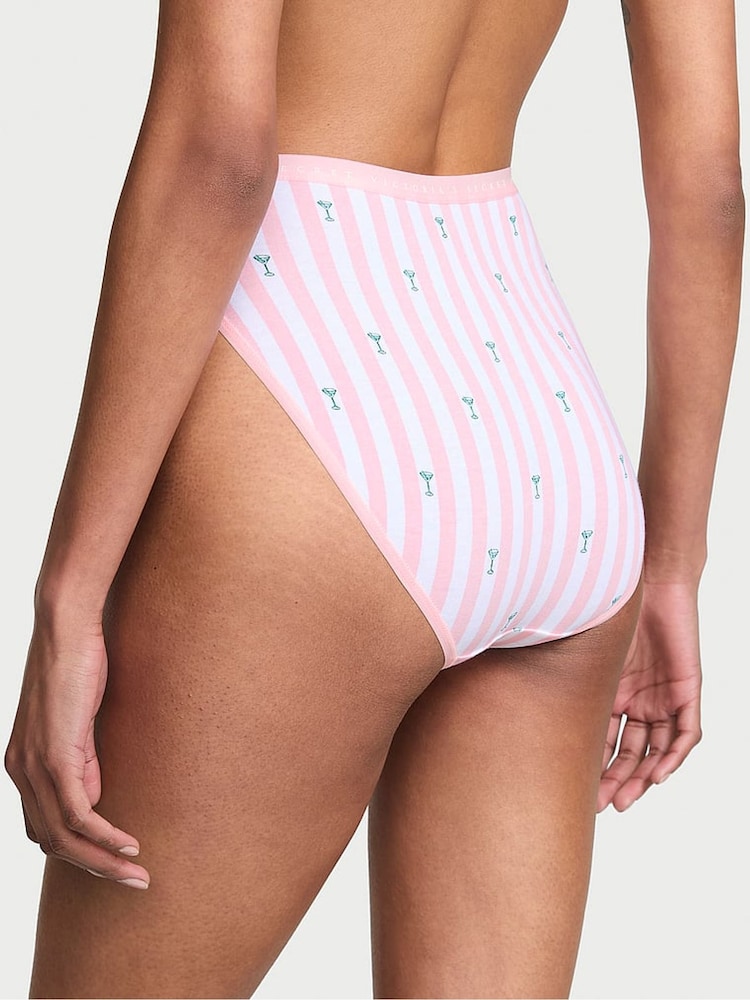 Victoria's Secret Pink Martini Stripe Brief Knickers - Image 2 of 2 Victoria's Secret Pink Martini Stripe Brief Knickers - Image 2 of 2