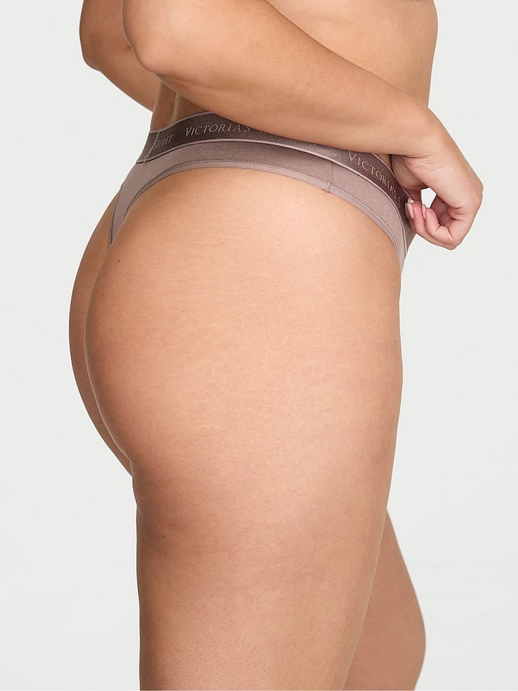 Victoria's Secret Iced Coffee Thong Logo Knickers - Image 2 of 2