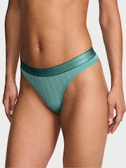 Victoria's Secret Gentle Green Thong Modal Logo Knickers - Image 1 of 2