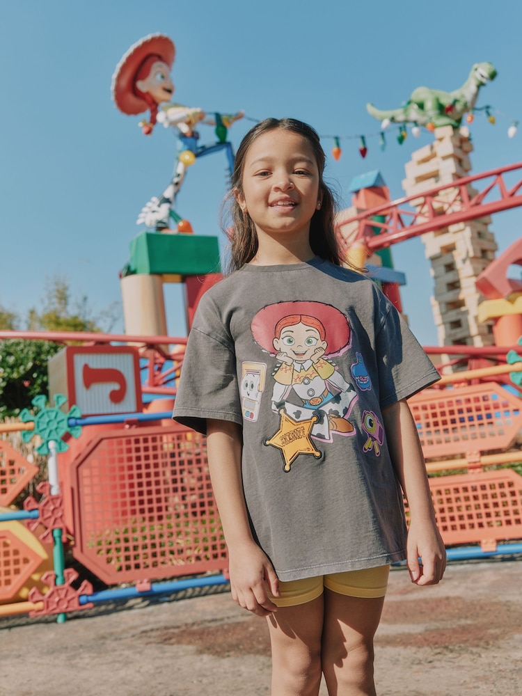 Grey Jessie Oversized Toy Story Graphic Print T-Shirt (3-16yrs) - Image 1 of 17