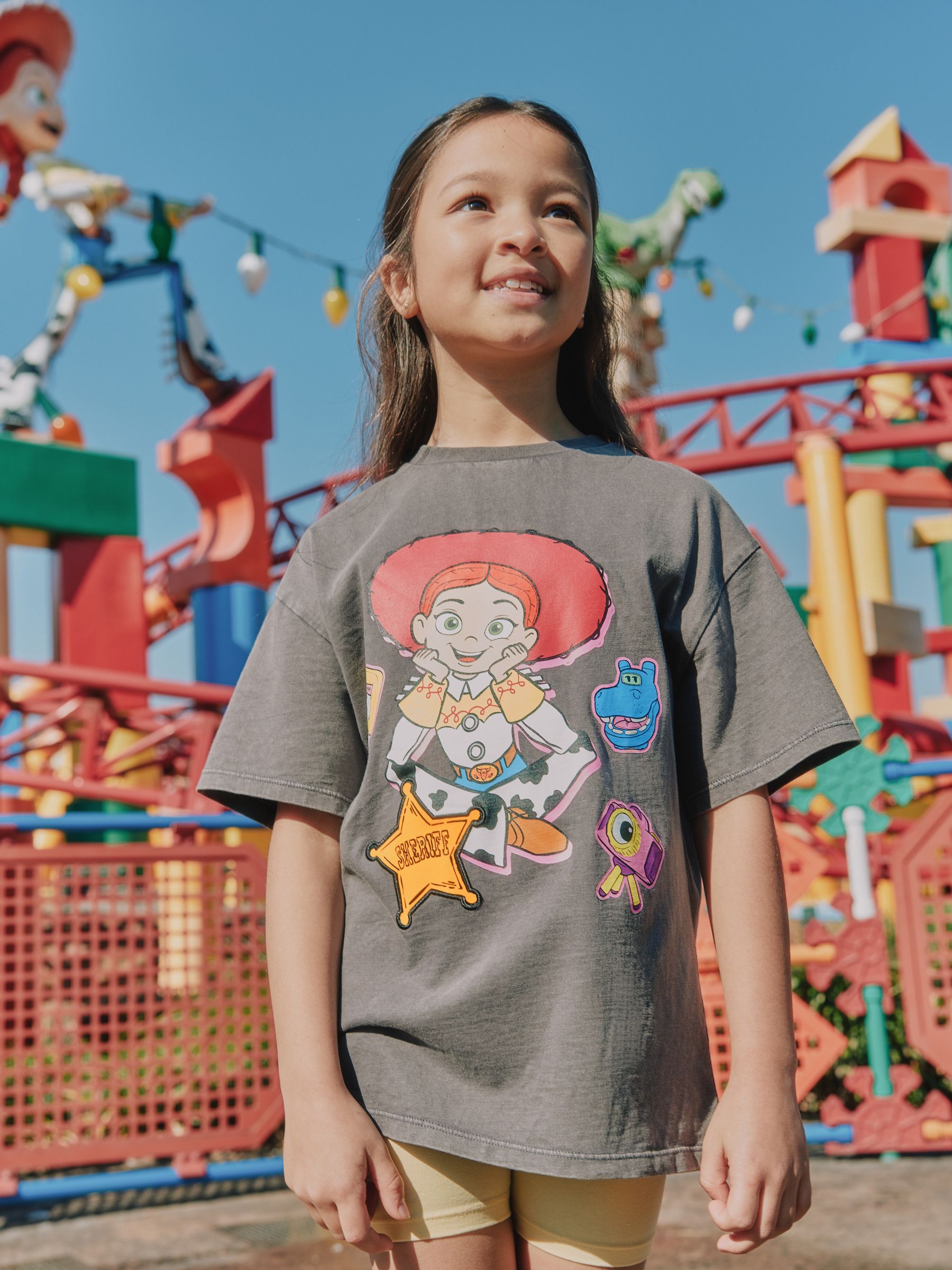 Buy Grey Jessie Oversized Graphic T-Shirt (3-16yrs) from Next USA