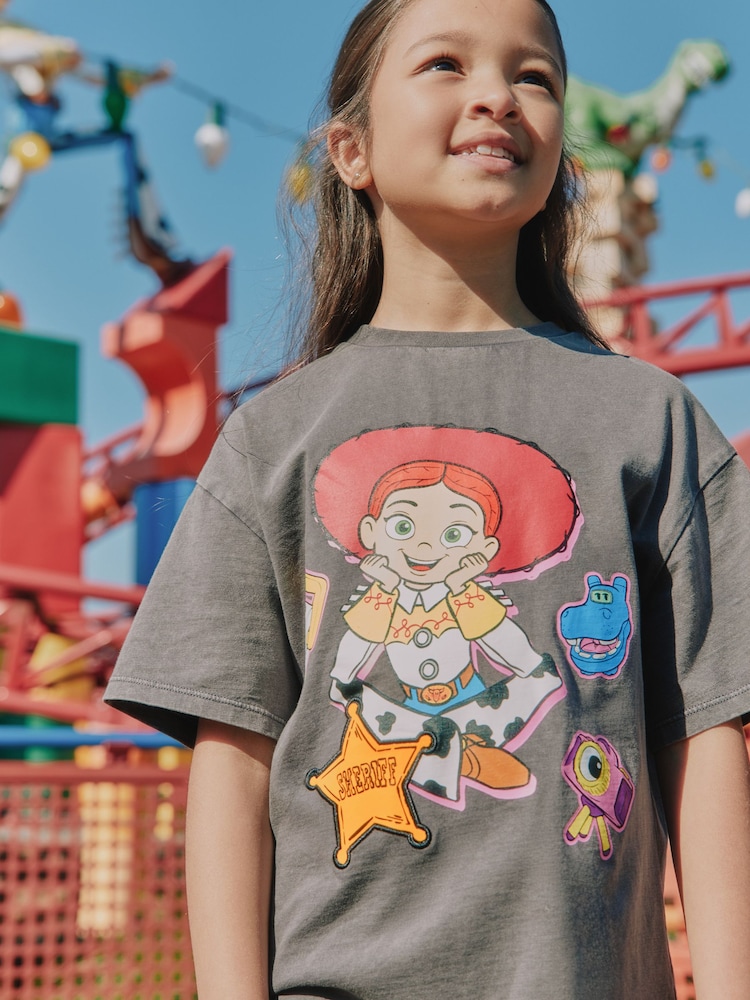 Grey Jessie Oversized Toy Story Graphic Print T-Shirt (3-16yrs) - Image 3 of 3