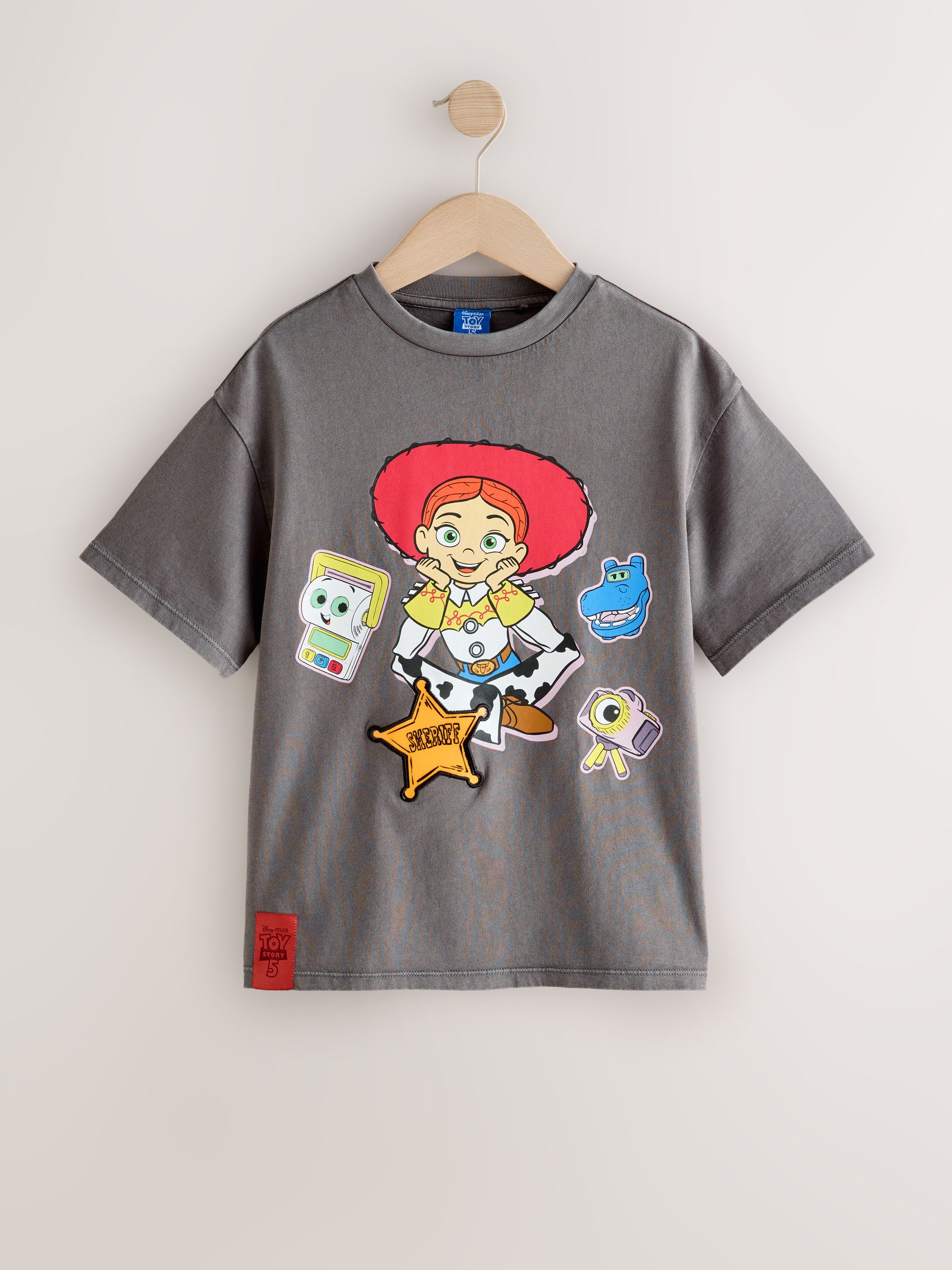 Buy Grey Jessie Jessie Oversized Toy Story Graphic Print T-Shirt